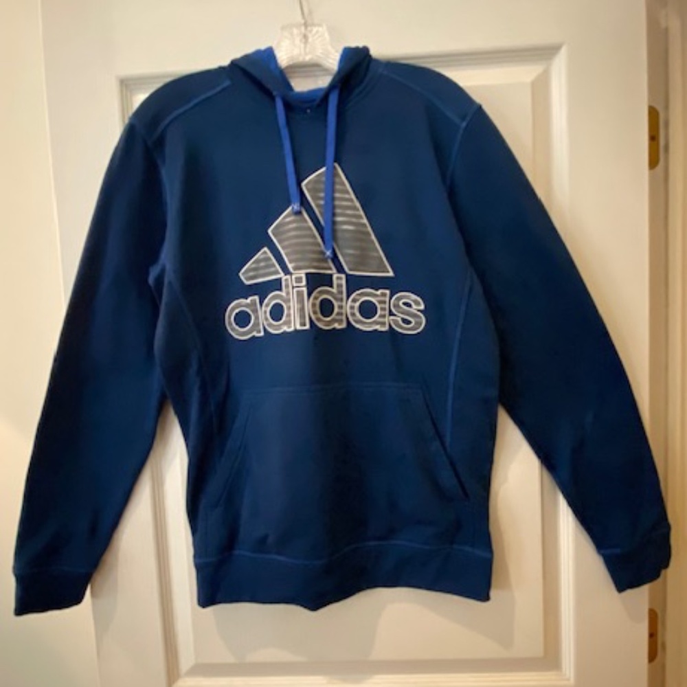 Adidas Climawarm Ultimate Hoodie blue and gray size Medium